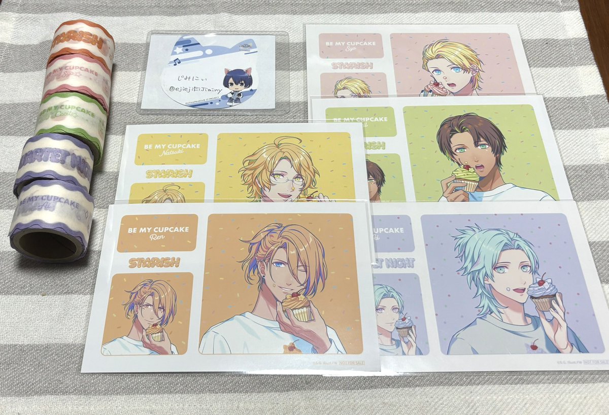 交換・譲渡】うたプリ BGS ①マステ ②購入特典 【お譲り】①レン、翔