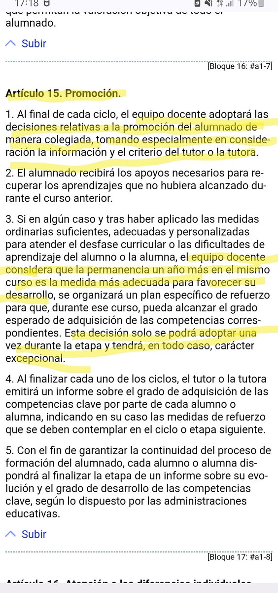 SunSolo_'s tweet photo. @chungaanonima Se hacen previsiones de cuantos grupos habrá por curso. En la clase de mi hijo son 24, si repitieran 3 o 4 del curso superior se dividiría el grupo en 2, y eso muchas veces hace que se necesite una persona más.

En cuanto a quién decide la promoción: Art. 15 RD 157/2022. https://t.co/Mdoh6bye86