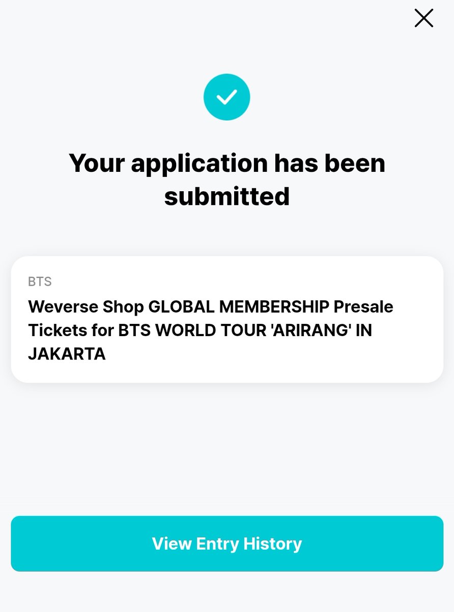 dtyoon_'s tweet photo. H-6 TICKETING BTS WORLD TOUR 'ARIRANG' IN JAKARTA

Bismillahirahmanirahiim, ya Allah lancarkan, mudahkan, izinkan, dan jadikanlah setiap proses ini sampai hari H tanggal 26-27 desember 2026 nanti di GBK ya Allah..Aamiin allahuma aamiin 

Mau VIP BARRICADE ya Allah🥺🤲 https://t.co/yRKcLLOmYn