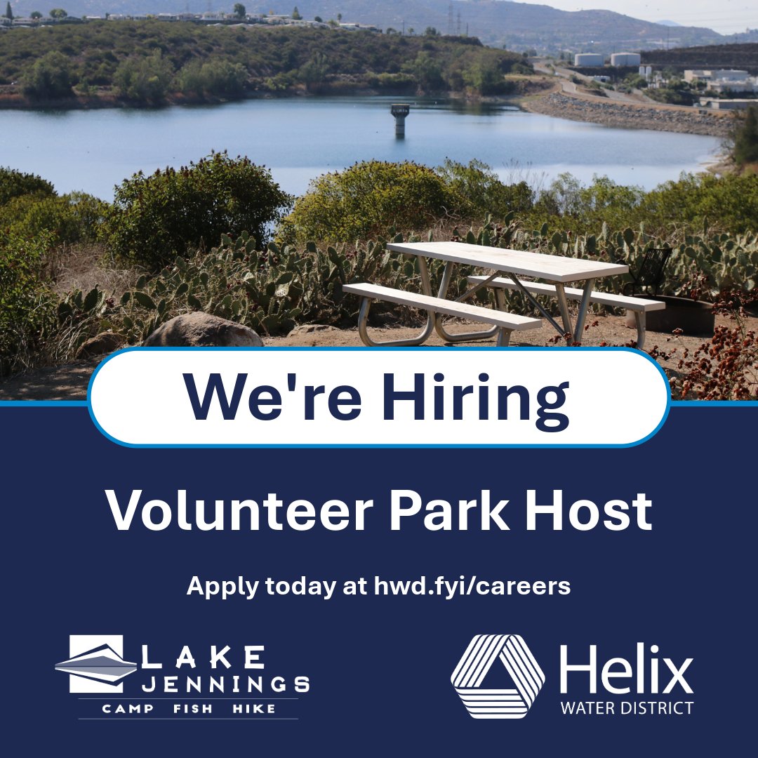 helixwater's tweet photo. We're hiring a Volunteer Park Host at @lakejennings!

In exchange for a minimum of 20 hours of work per week, you’ll receive a campsite with water and electricity under a month-to-month lease.

Learn more and apply today at https://t.co/EGj2knTTWs

#LakeJennings https://t.co/wcdncWSY1P
