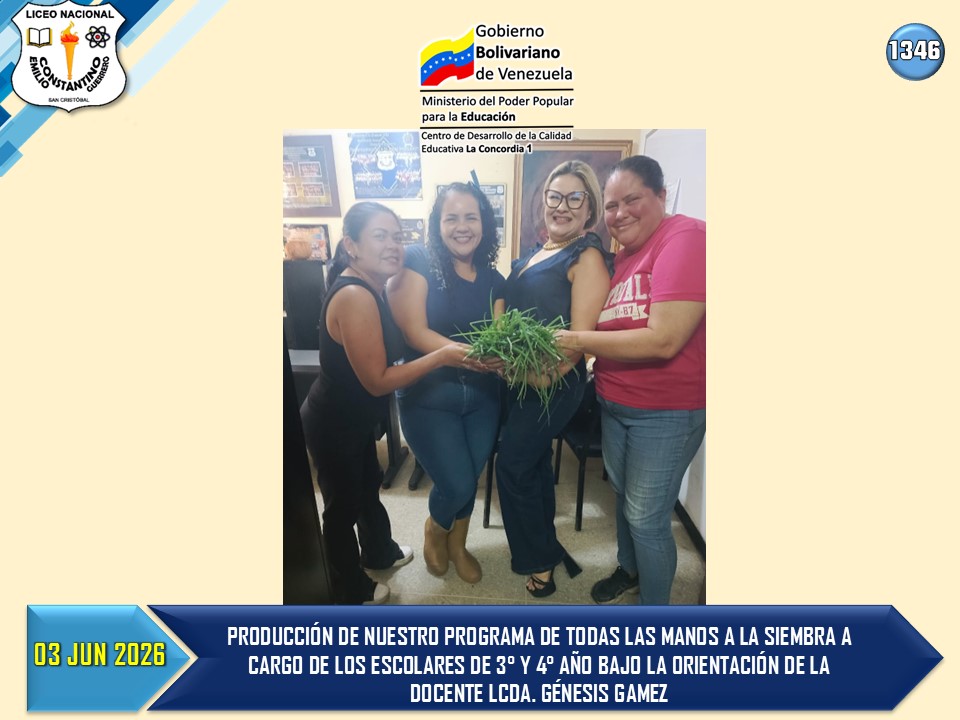 CraEmilioCG's tweet photo. 03 JUNIO 2026 - ACTIVIDADES DEL DIA.
@Berzabethg1 @CDCETachira https://t.co/VuXm09W8dv