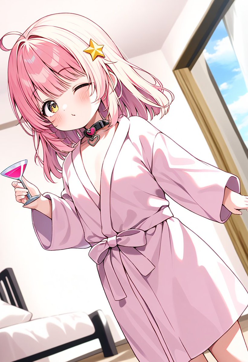 いちご『マスター‼️おはようございます💕(手に持っているのはジュース