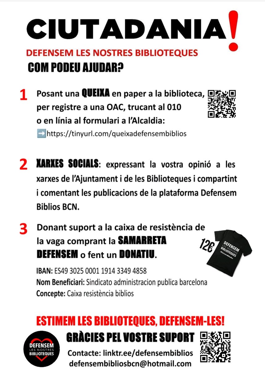paullonch's tweet photo. Com pots ajudar a @defensembiblios? Aquí ho tens. Fes-ho córrer! https://t.co/zeNzfutzpM
