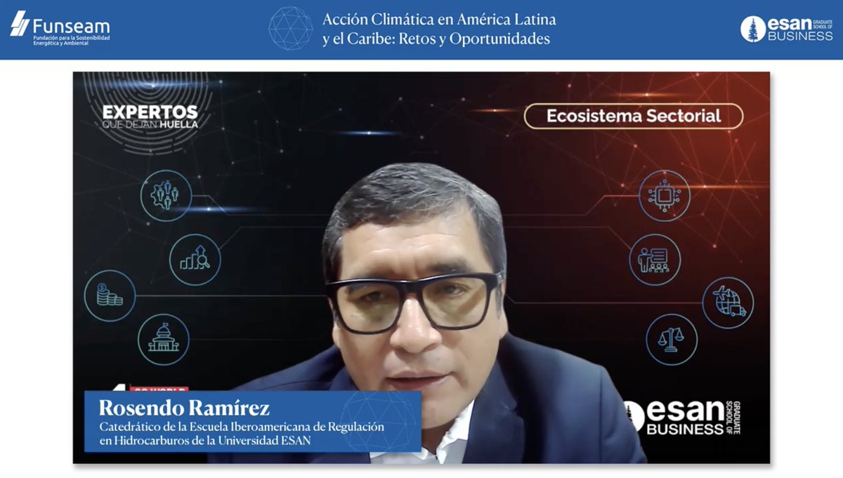 Funseam's tweet photo. El workshop "Acción climática en América Latina y el Caribe: retos y oportunidades" de @Funseam y @universidadesan ya está en marcha. 
Reguladores y expertos debaten sobre #transiciónenergética y resiliencia climática en la región. 
#StageInternacionalFunseam2026 https://t.co/1rcbcP86ot