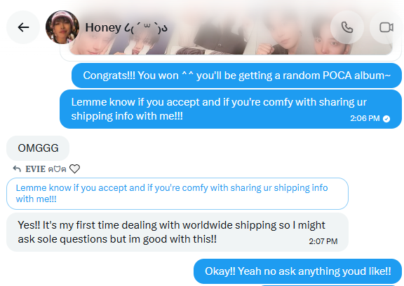 hotyapper's tweet photo. As for the winners of my giveaways, I have said this before: I do not like to announce the winners publicly for a few reasons. Privacy for the winners + many people do not answer + visibility is low but my giveaways are authentic and no, they are not all 'my friends' (but considering my winners could be oomfs, does that make it rigged/unfair automatically?) these are individuals from recent GAs who have won: