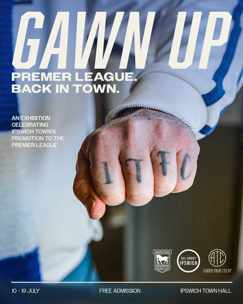 IpswichTown's tweet photo. Gawn Up. ⬆️

Town and Ipswich Central have joined forces to create a special exhibition celebrating the club’s return to the Premier League and the supporters who made the journey unforgettable.