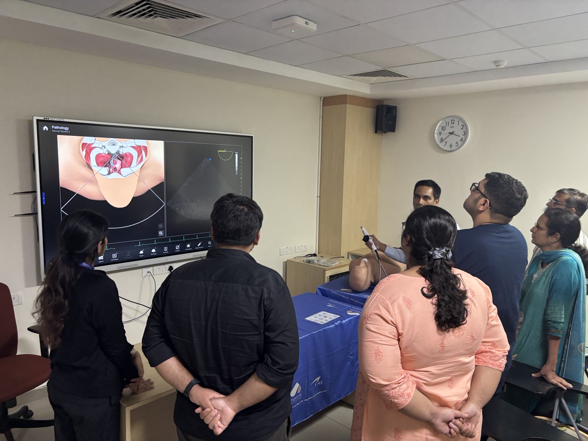 drvimalkrishnan's tweet photo. Do not go blind into the Resuscitation bay! Ensure that you have the skills to VISUALISE. Transesophageal echo #TEE session for the  #CriticalCare &amp; #EmergencyMedicine team with Dr Rajesh Shetty leading the session facilitated by Critical Care Dept #COE #Simulation #KMCManipal https://t.co/UC8oUdXqHg