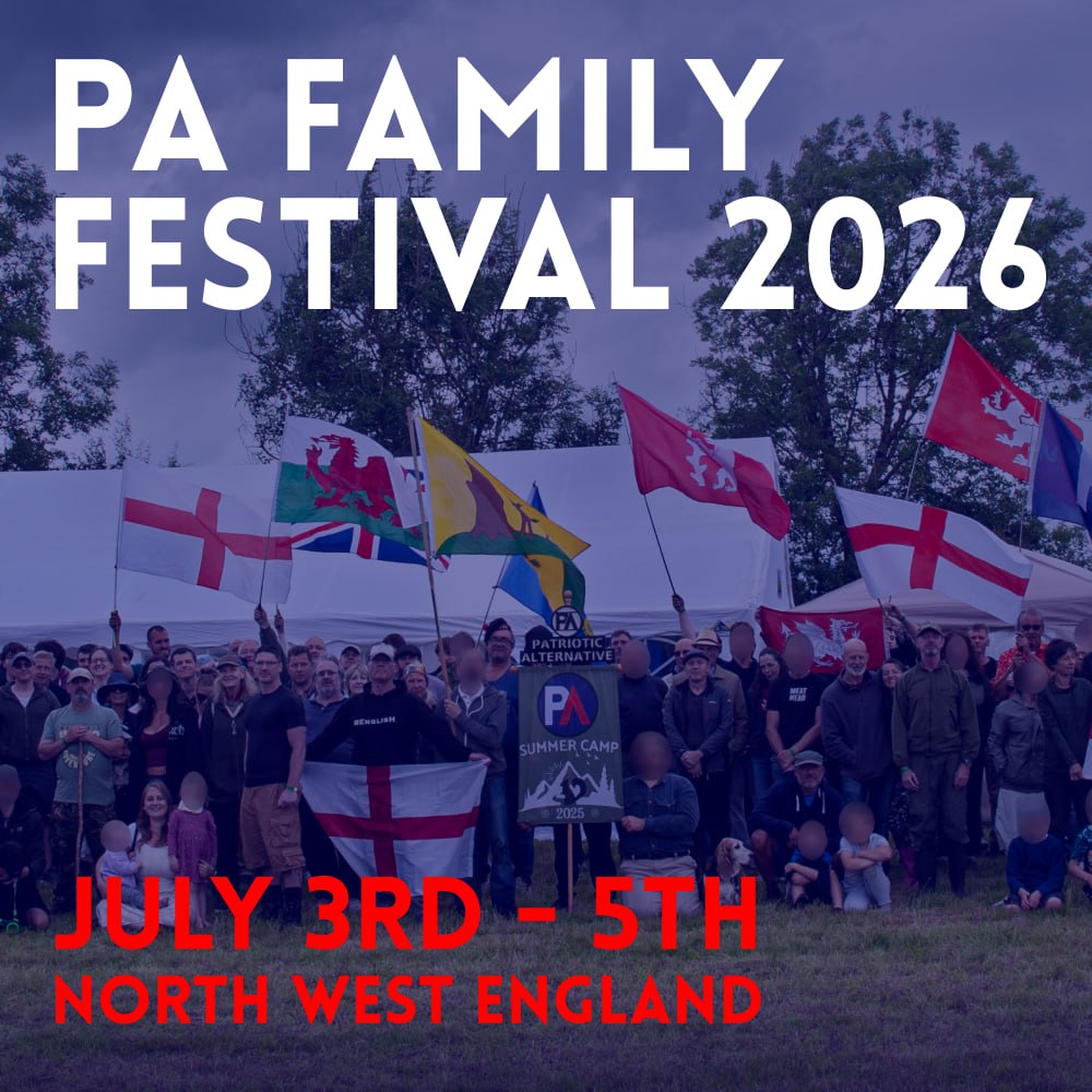 RealSamMelia's tweet photo. Patriotic Family Festival 2026 – TICKETS ON SALE NOW!

My favourite event of the year approaches, I was gutted to miss last year due to my political probation restrictions so I'm super-hyped for this one!

The date for this year’s event is Friday 3rd to Sunday 5th of July.

We have a range of options for those who want to join us over the weekend with provisions for those who want to camp, those who want to stay in B&Bs and those who just wish to attend for the day on the Saturday.

Building on the success of last year, this year we will again be holding our camp on private land and the site has both showers, toilet facilities and hot running water – so those who don’t like to be totally separated from creature comforts need not worry!

The costs of attending are as follows:

Camping £30 per person for the whole weekend
Day tickets (No Camping) £10 per person
Under 17yo FREE*
Hike only FREE
Car parking FREE
Children aged 17 and under are free but must attend with paying adults

Ticket link below 👇