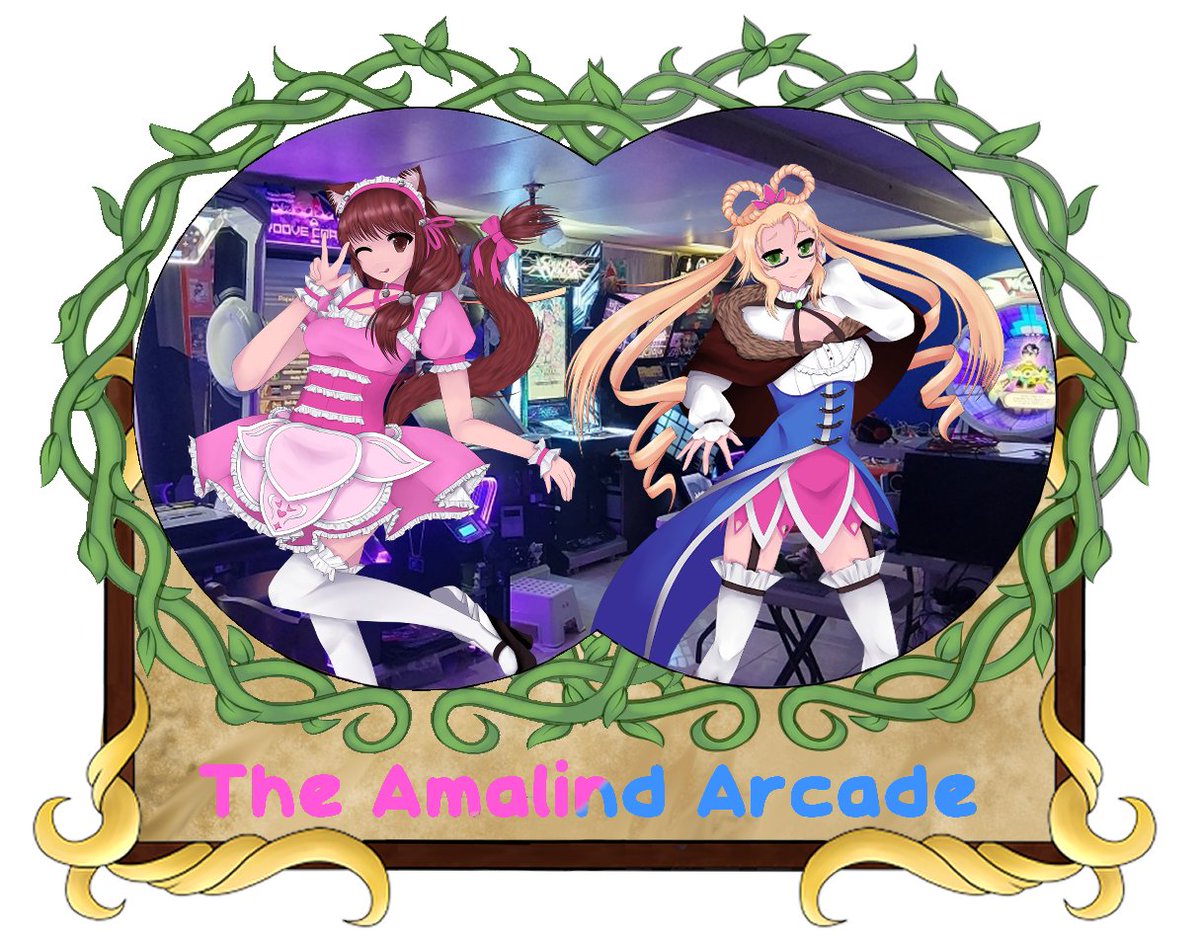 Amalind_Arcade's tweet photo. We altered our logo a little bit!

Thank you @cezyqq_777 (Hope I'm tagging the right one otherwise I'll feel silly 😄) for drawing Marina and Fienne! (2 out of 8 Amalind mascots)

For those who are going to AVcon, see you then! We know you're all looking forward to rhythm games! https://t.co/0UtFJ46EUP