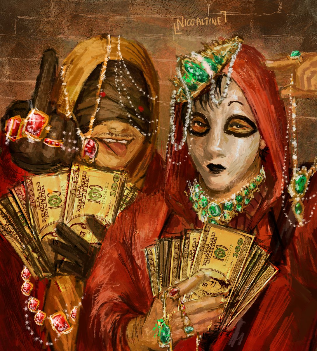 Nic0altine_sh0t's tweet photo. "Oh bella ciao! bella ciao! bella ciao ciao ciao!"
Marble hornets + Money heist AU Part 1
they stole money 
#timwright #brianthomas #marblehornets #masky #hoody https://t.co/Fgg6VKdcvR