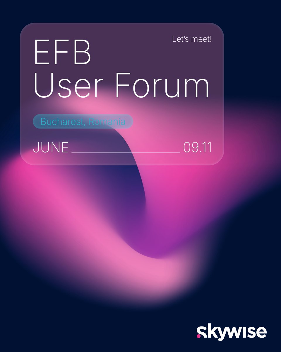 Skywise_digital's tweet photo. 📢 Salut, București!
The Skywise team is heading to the Spring EFB Users Forum in Bucharest from June 9th–11th. 

We’re excited to connect with airlines, hardware manufacturers, and industry pioneers to discuss how Electronic Flight Bag (EFB) technology is evolving. https://t.co/3SXfsqpH6U
