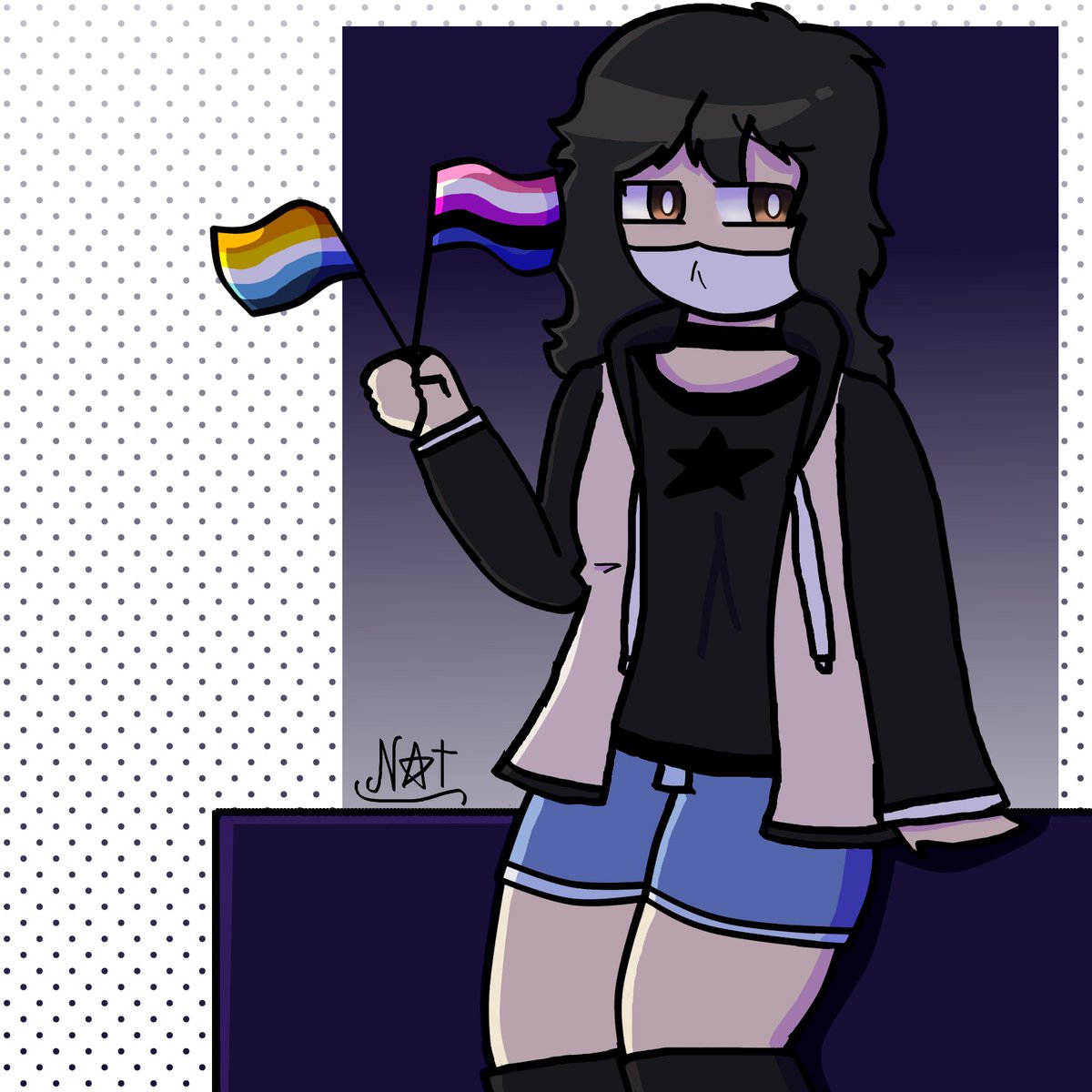 NovaStarr7_'s tweet photo. happy gay month cuz yk you gay and stuff https://t.co/nUFj9JZ0xm