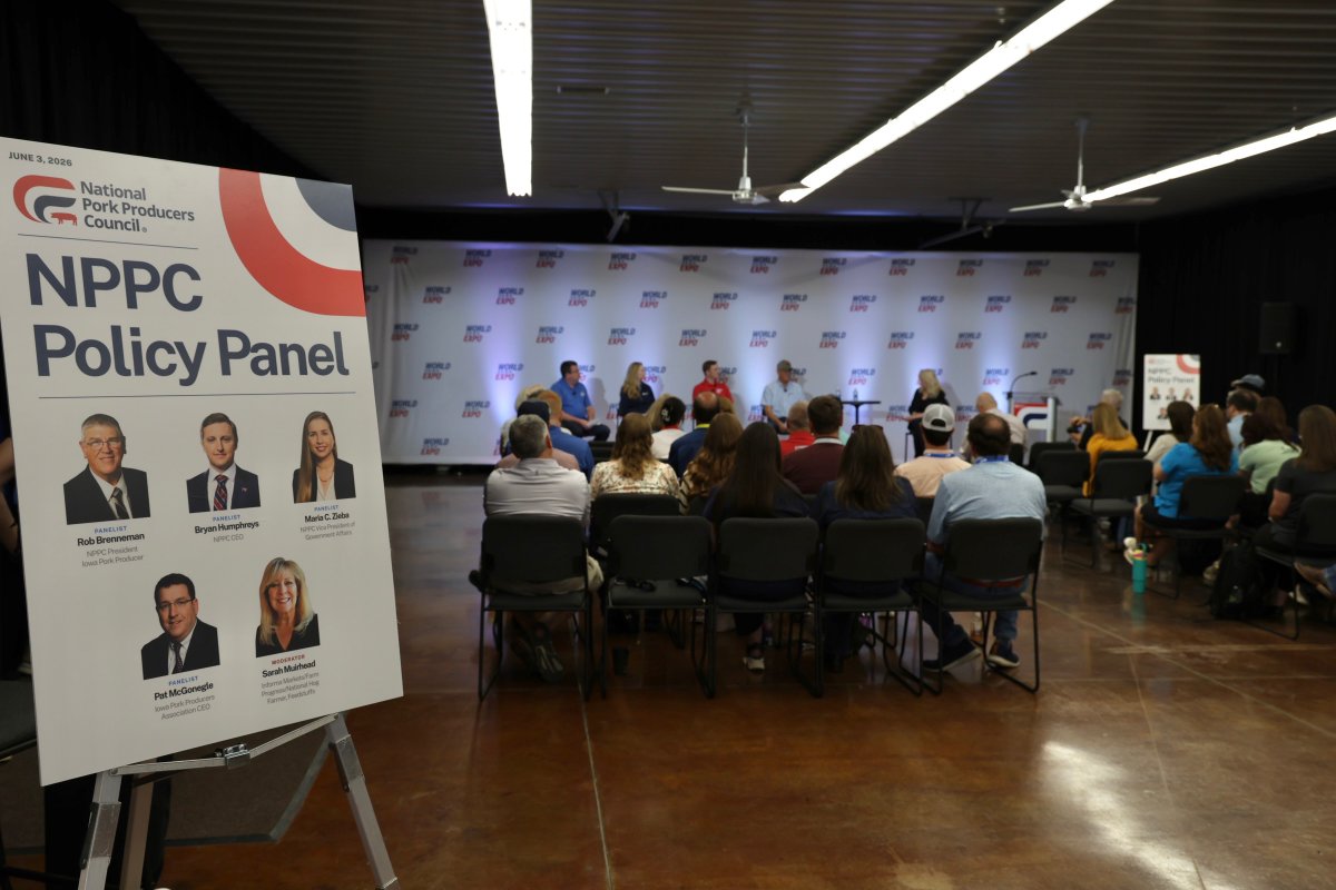 NPPC's tweet photo. At @NPPCWPX, NPPC hosted a briefing on how pork policy is shaped &amp; advanced across local, state, national, &amp; global levels.

The discussion reinforced that policy decisions in ag directly impact production costs, market access, animal health, &amp; producers’ ability to operate. https://t.co/MH8PdWaVXs