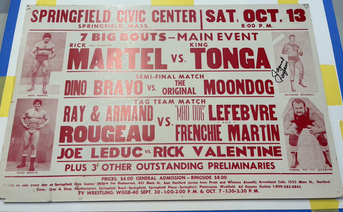 RickMartel2021's tweet photo. Great to see Gino Brito again this past Saturday! We had a great time with International Wrestling. https://t.co/NY86xyOafy