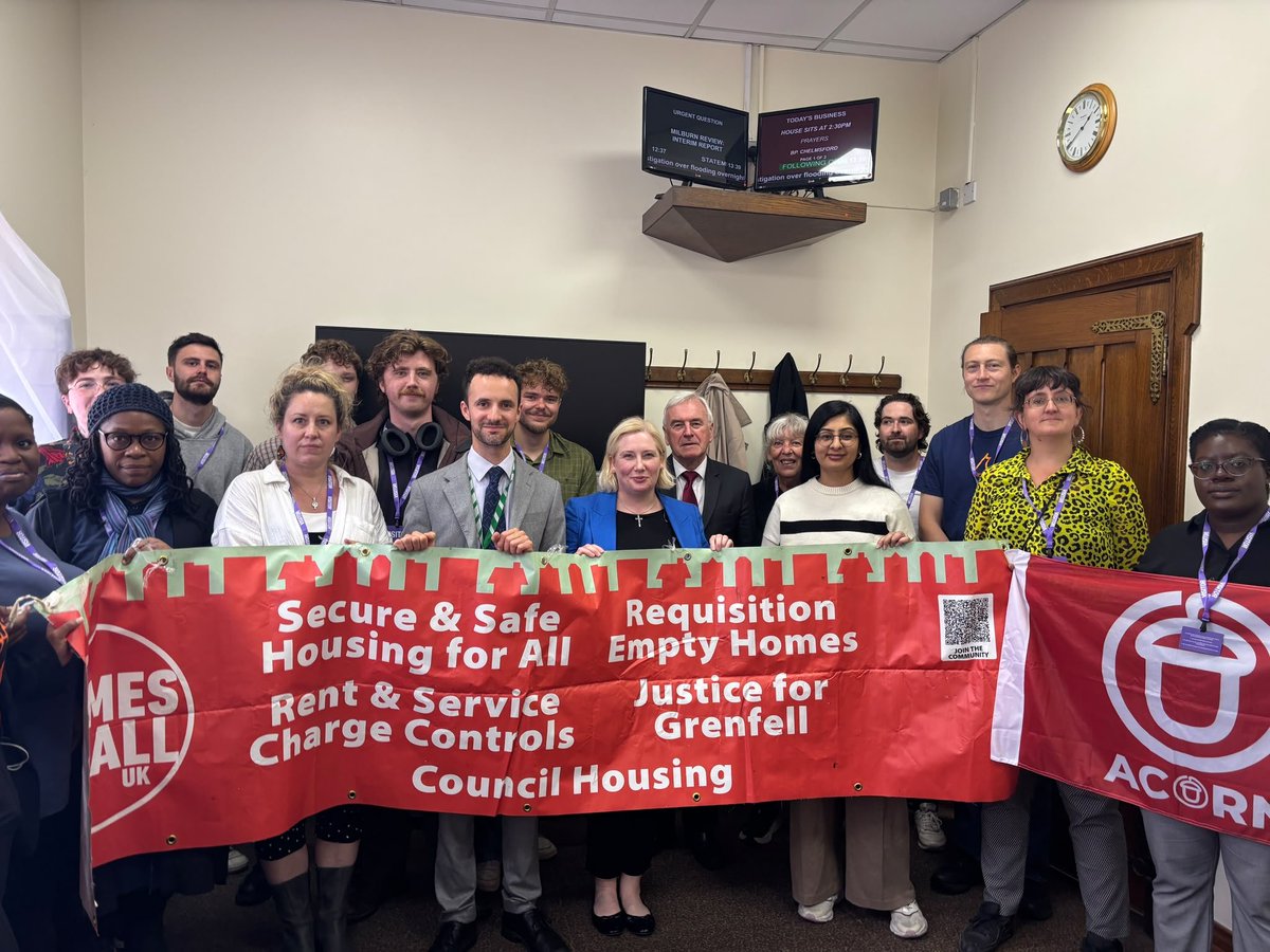 ACORNLDN's tweet photo. Yesterday ACORN members joined @CHinchliffMP to lobby MPs to back legislation to ban property developers from donating to political parties. Political parties take millions off of property developers to gain access of influence over our politicians https://t.co/iAmSwxbZab