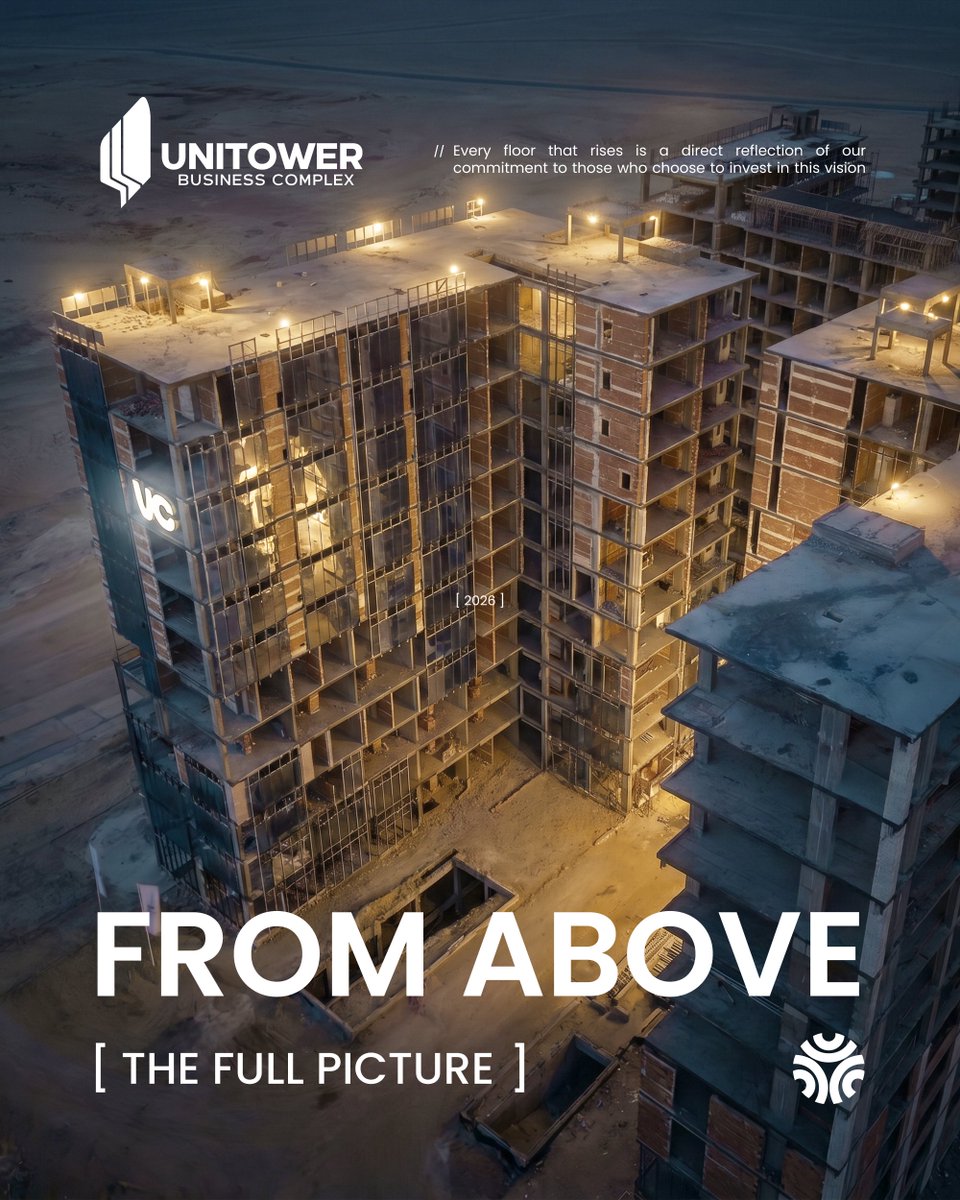 DevelopmentsUc's tweet photo. Uni Tower is progressing in the New Administrative Capital. Every detail on the ground reflects a development that knows exactly where it is going and when it will arrive.
#UC_Developments https://t.co/Oo6GmnmAvT