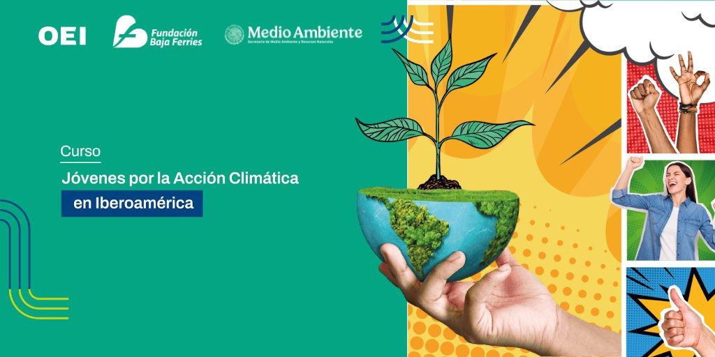 OEIMEX's tweet photo. 🌎 ¡Impulsemos el pensamiento crítico y el acceso a información ambiental confiable para cuidar nuestro planeta!

La @oeidigital , a través del Programa Iberoamericano de Educación en Derechos Humanos, Democracia e Igualdad, presenta el curso “Jóvenes por la Acción Climática en Iberoamérica”.

🌎🌱A lo largo de 5 módulos, jóvenes de entre 14 y 18 años podrán comprender qué es el cambio climático, por qué ocurre, cuáles son sus impactos y cómo identificar información verificada para actuar de manera informada y responsable.

📢 ¡Comparte esta oportunidad e invita a las y los jóvenes que conozcas a inscribirse!

Más información:
https://t.co/RKsQ4LrYx1