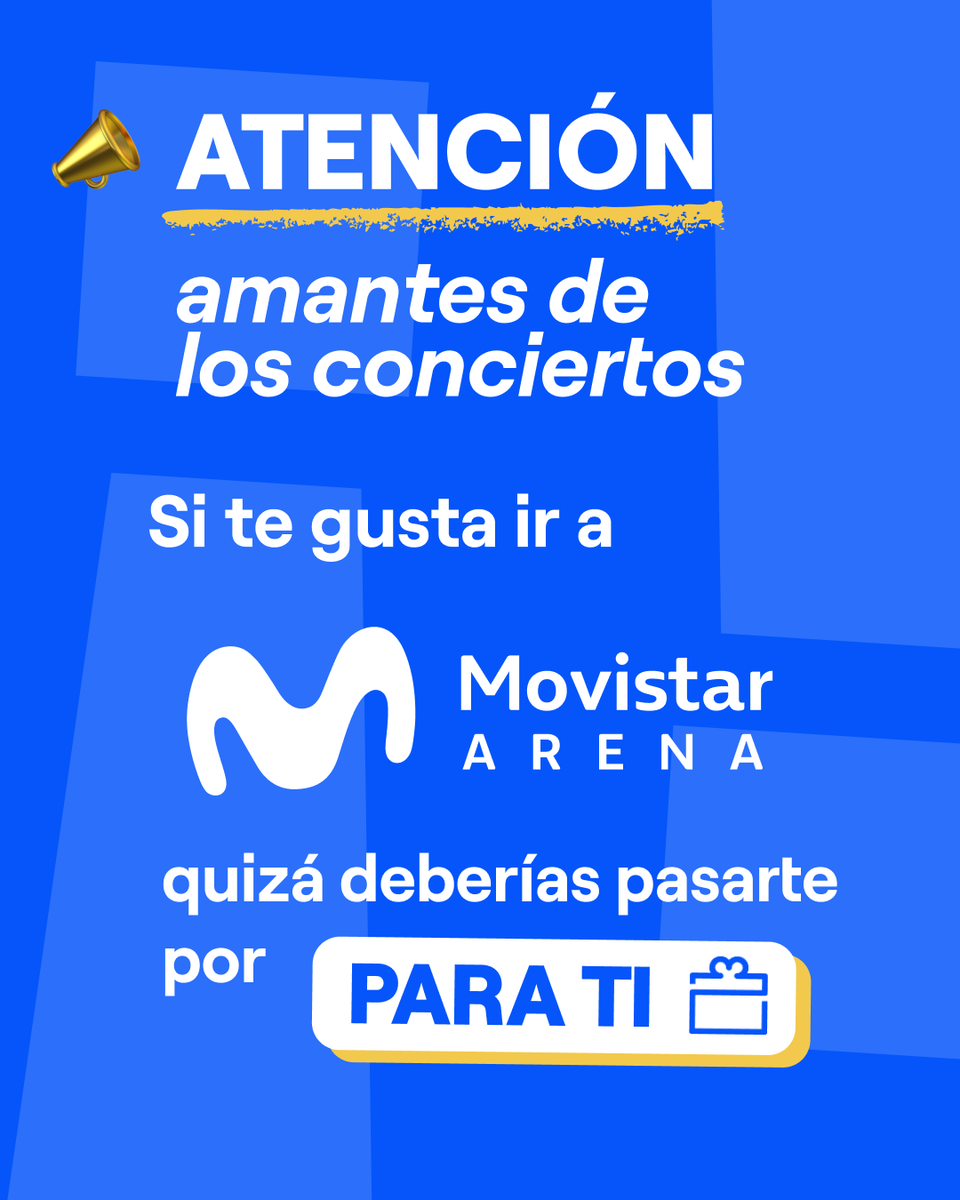 EndesaClientes's tweet photo. ⚠️ Aviso para clientes ⚠️

Entra en PARA TI (o regístrate si aún no lo has hecho) y descubre los últimos beneficios  relacionados con el Movistar Arena y la música en directo.

📲 App PARA TI o desde el área de clientes → "Más ventajas" https://t.co/AzeJw1t0WF