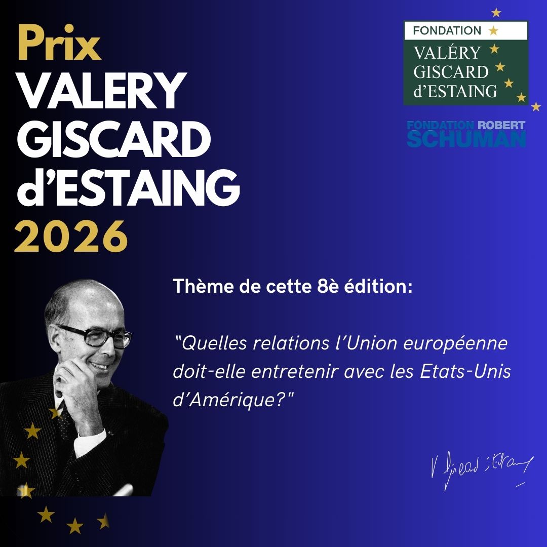 Fondation_VGE's tweet photo. Prix VGE I ⏳ Bonne nouvelle !

Afin de laisser davantage de temps aux étudiantes et étudiants pour finaliser leur candidature, la date limite du Prix VGE est prolongée jusqu'au 8 juin 2026 à minuit.

Nous avons hâte de découvrir vos projets et vos idées pour l'Europe de demain! 🇪🇺

@Fondation_VGE @robert_schuman