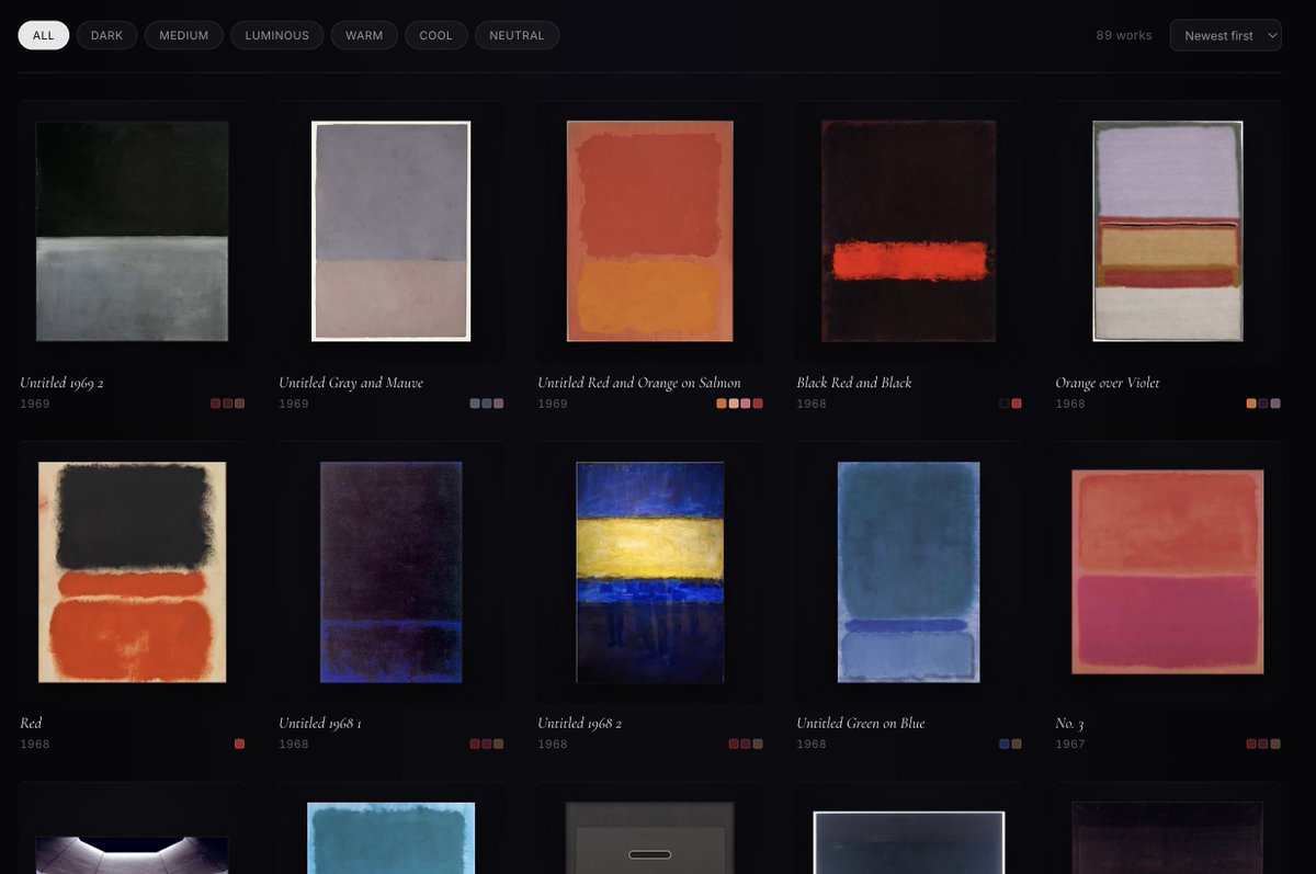 jonaasw1's tweet photo. i like beautiful things pt. 2

some more fun sites:

https://t.co/O2ElfySg3a - visual inspiration
https://t.co/jT3mmImPye - photo books
https://t.co/452R8hVwKa - artists' books
https://t.co/byhWmjakGA - design magazines
https://t.co/4yS31UFQ3O - type archive
https://t.co/ZzdbsvehId - beautiful websites
https://t.co/gwsLRpDAwh - essays 
https://t.co/sfwLPBq2pK - typography in the wild
https://t.co/fZH7DrPFOv - weather-matched rothkos