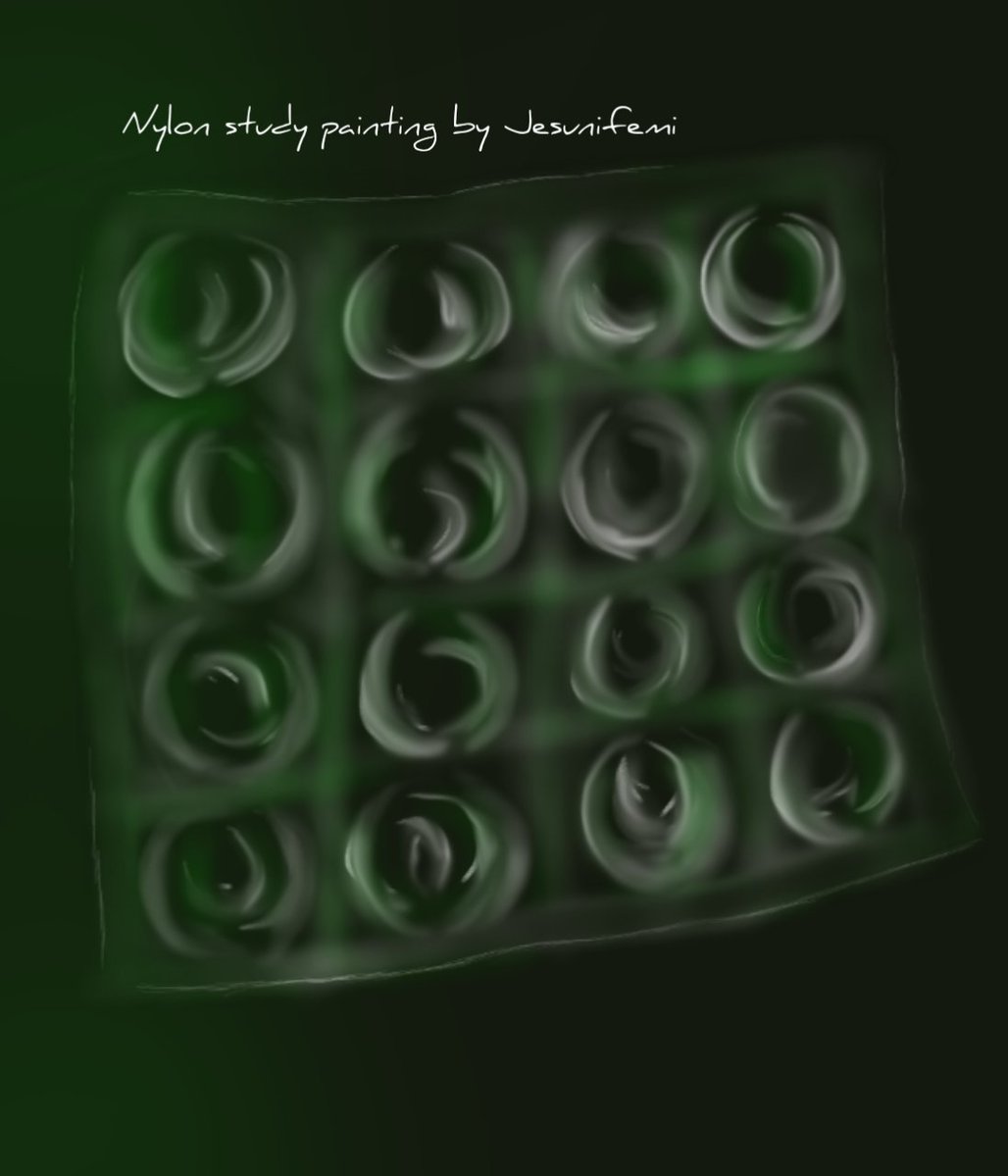jesunifemiolat's tweet photo. I'm practicing 🫠. So for the first time ever I tried painting a bubble bag. 

By the way, anything I lay my hands upon turns green 😂 https://t.co/4T0XpXUd8z