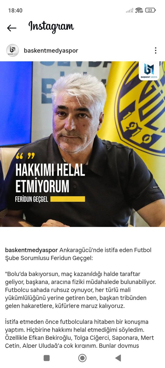 kerizmuhalif_'s tweet photo. Kaç gündür Aziz Yıldırım'ın listesinde çok zengin adam diye pr'ını yaptıkları Feridun Geçgel, 2024 yılında Ankaragücü'ne para ihtiyacı olduğu zaman "hakkımı helal etmiyorum" diyerek kaçmış ve verdiği 1 milyon €'yu geri istemiş 😄

Üstelik bir de
"Bundan sonra spora 5 kuruş para aktarmayacağım, hiçbir kulübe sponsor olmayacağım" diye açıklama yapmış

Bu mu Fenerbahçe'ye maddi destek sağlayacak adam!