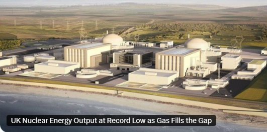 HopfJames's tweet photo. The UK's experience is showing that reduction in nuclear generation results in more gas (fossil) generation, even in areas with large amounts of renewable generation.  Article link in reply.

New nuclear generation (to replace the UK's old graphite reactors) can't come soon enough.