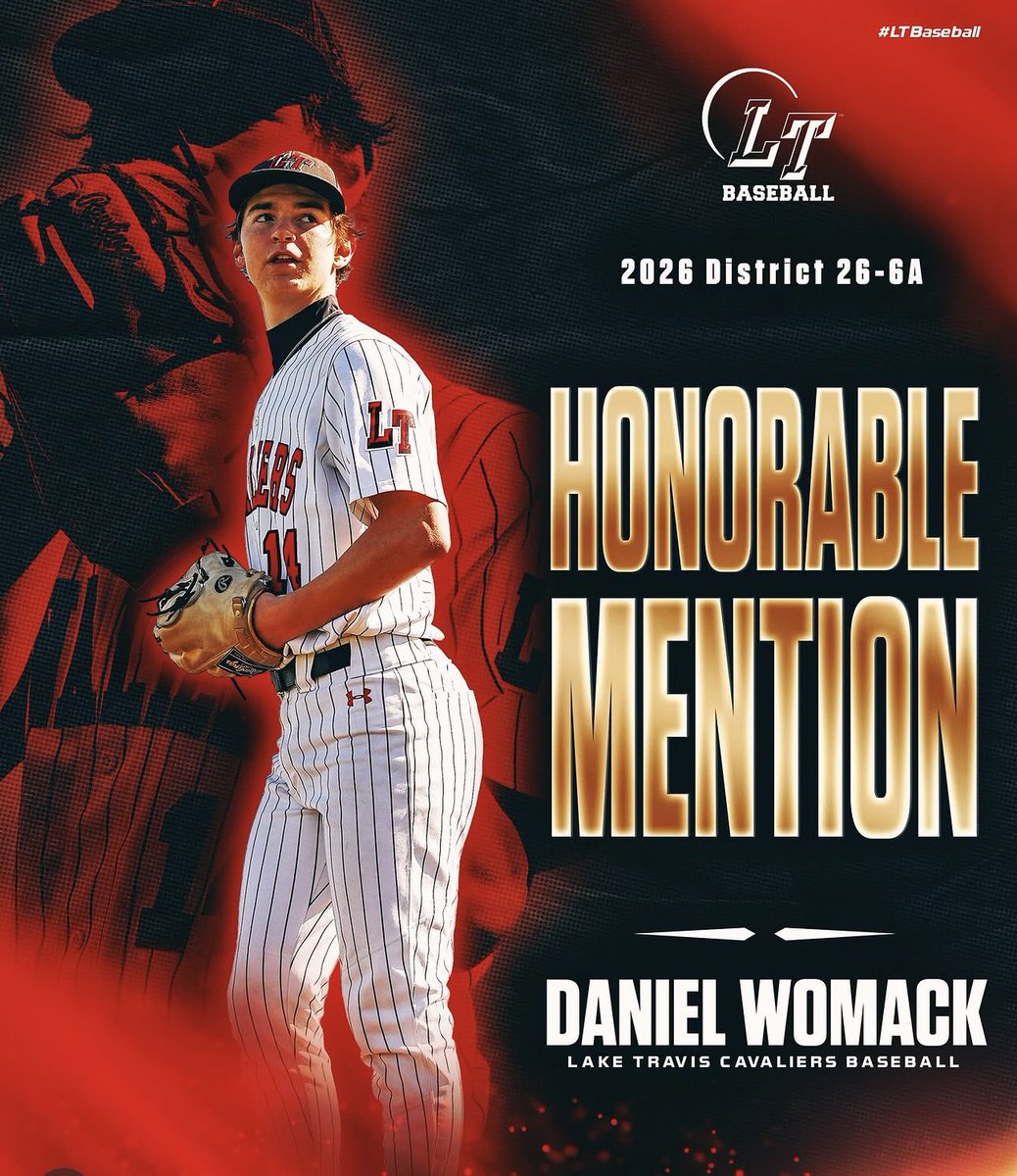 Mrwomack05's tweet photo. On a team with such a high-caliber pitching staff, super excited to see Daniel recognized for his contribution! Go Cavs! Win State!!! 🙌

@LTCavBaseball 
@canes_recruits 
@dwomack2027 https://t.co/wgEqj9JE7x