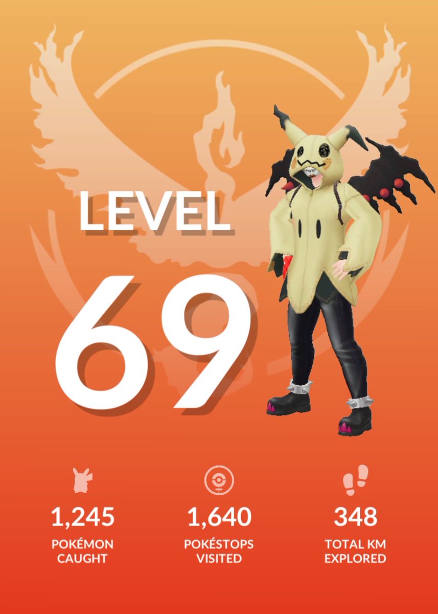 andyhbert's tweet photo. I made it to level 69…. Teehee 🤭 #growup #Pokémon #levelup #stillnoshinies #pokemongo #pogo https://t.co/lpAqVLnfp0