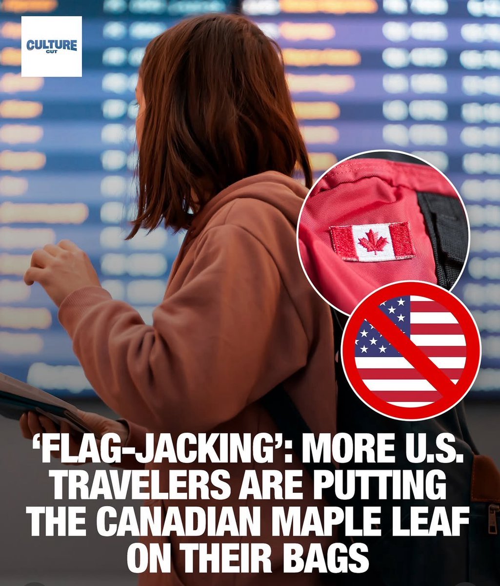 vanpatsow's tweet photo. @MadameJulie007 I’ve seen this multiple times in Europe. They love waving their flag at Home, displaying it on their trucks and wearing it as clothing, but when they travel, they adopt the Maple leaf, absolutely disgusting and vile. https://t.co/j8apqZA2Tt