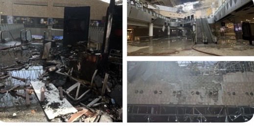 Suzierizzo1's tweet photo. This is the airport on Kuwait after an Iranian strike yesterday.There is no ceasefire because if there was we wouldn’t be seeing missiles hitting neighborhoods killing Civilians.Marco Rubio said the War was over yesterday and that’s another blatant lie from him! https://t.co/glKqc820Mp