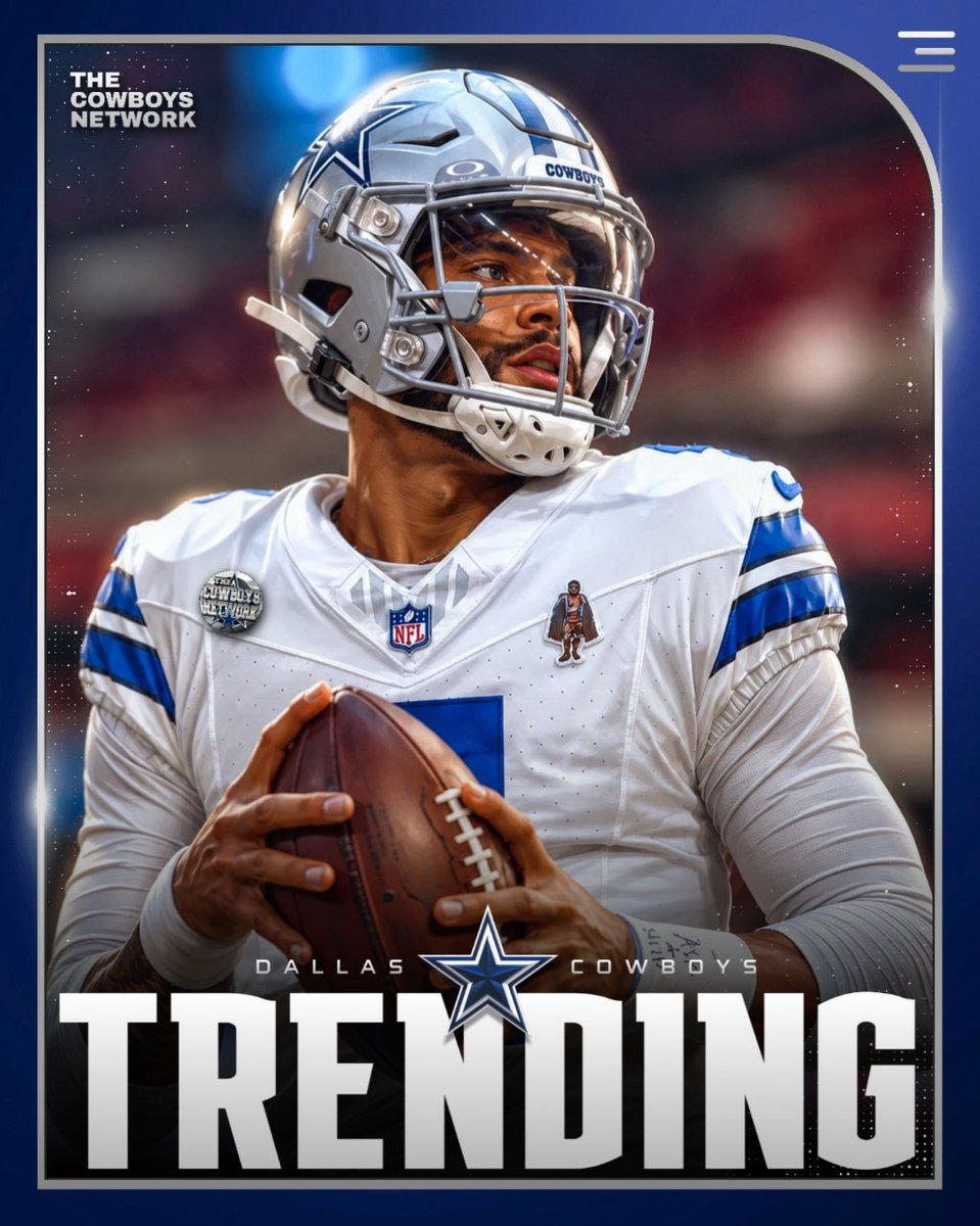 TheCowboysNet's tweet photo. #DallasCowboys QB  Dak Prescott listed as one of the Top-10 early MVP contenders: “Prescott's incredible 2025 campaign was overlooked due to his team's lackluster defense.. I felt he was actually the 2nd-most valuable player in the league last season. If he plays the same way, and the Cowboys' defense can be even just mediocre, Prescott will be an MVP candidate.”