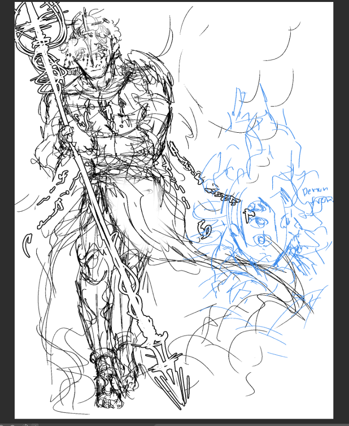 PakokWhite's tweet photo. After trying for several days, I finally began to sketch him in a way that I liked https://t.co/zMgL6DYHMf