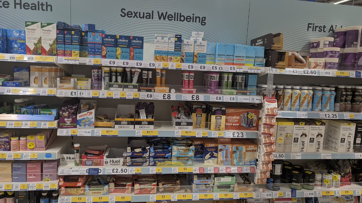 JuoPosts's tweet photo. Wow @Tesco, I never knew Condoms and Sex Lubes were stop smoking products and I never knew granola bars and sports drinks were sexual wellbeing products! Surely this is wrong? https://t.co/47ghY8aTFG
