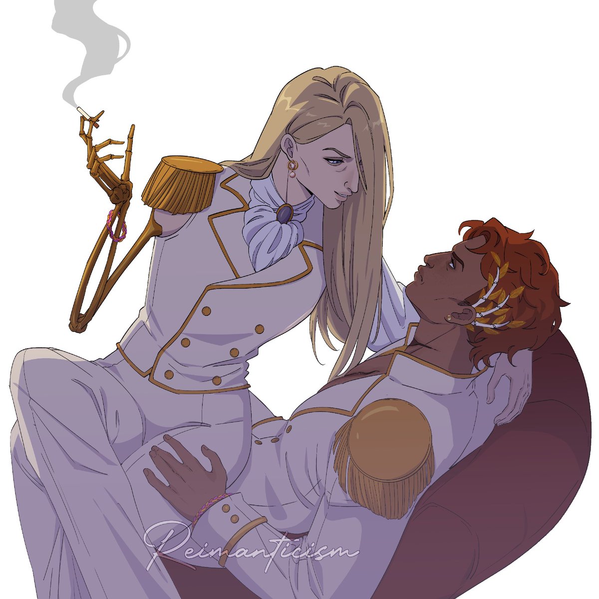 reimanticism's tweet photo. happy pride month to whatever they had going on #tlt #thelockedtomb https://t.co/ws2DQhHFgD