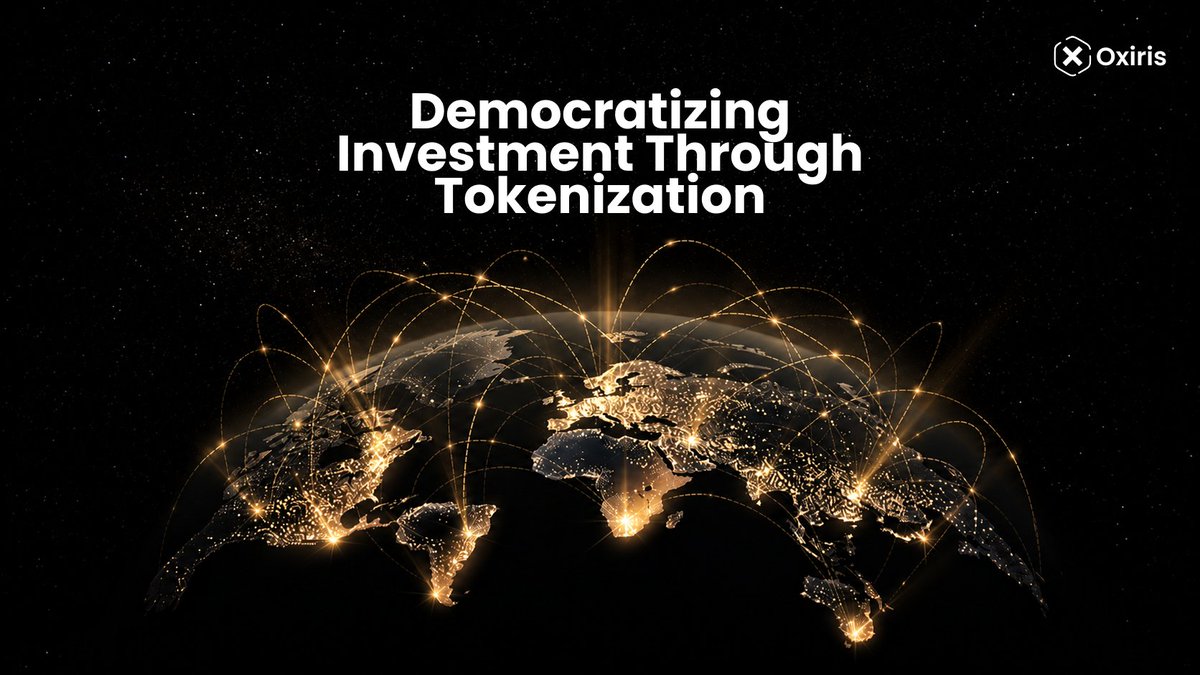 Oxiris_io's tweet photo. Most people hear the word "tokenization" and immediately think about turning an asset into a digital token.

But that's only a small part of the story.

The real innovation lies in what happens after an asset becomes programmable.

Through blockchain technology, ownership rights can be represented digitally, recorded transparently and transferred globally without relying on multiple intermediaries.

This transforms traditionally illiquid assets into more accessible and efficient financial instruments.

Take real estate as an example.

Historically, investing in property has required significant capital, complex legal structures and geographical limitations. As a result, access to one of the world's largest asset classes has remained restricted to a relatively small group of investors.

Tokenization changes this dynamic.

By representing ownership interests on-chain, assets can be divided into smaller fractions, enabling broader participation while maintaining transparency, traceability and security through blockchain infrastructure.

This is where democratization begins.

Not by eliminating ownership.

Not by removing value.

But by making access more inclusive.

At Oxiris, our vision is to build RealFi infrastructure that connects real-world assets with blockchain technology.

We believe the next generation of finance will not be built around speculation alone, but around real utility, real ownership and real economic activity.

A future where investors can access opportunities globally.

A future where businesses can leverage tokenization to unlock liquidity and growth.

A future where ownership becomes more efficient, transparent and accessible.

The tokenization of real-world assets is not simply a crypto trend.

It is the digital transformation of ownership itself.

And we are building for that future. ✖️

#Oxiris #OXS #RealFi #RWA #Tokenization #Blockchain #FutureOfFinance #Web3