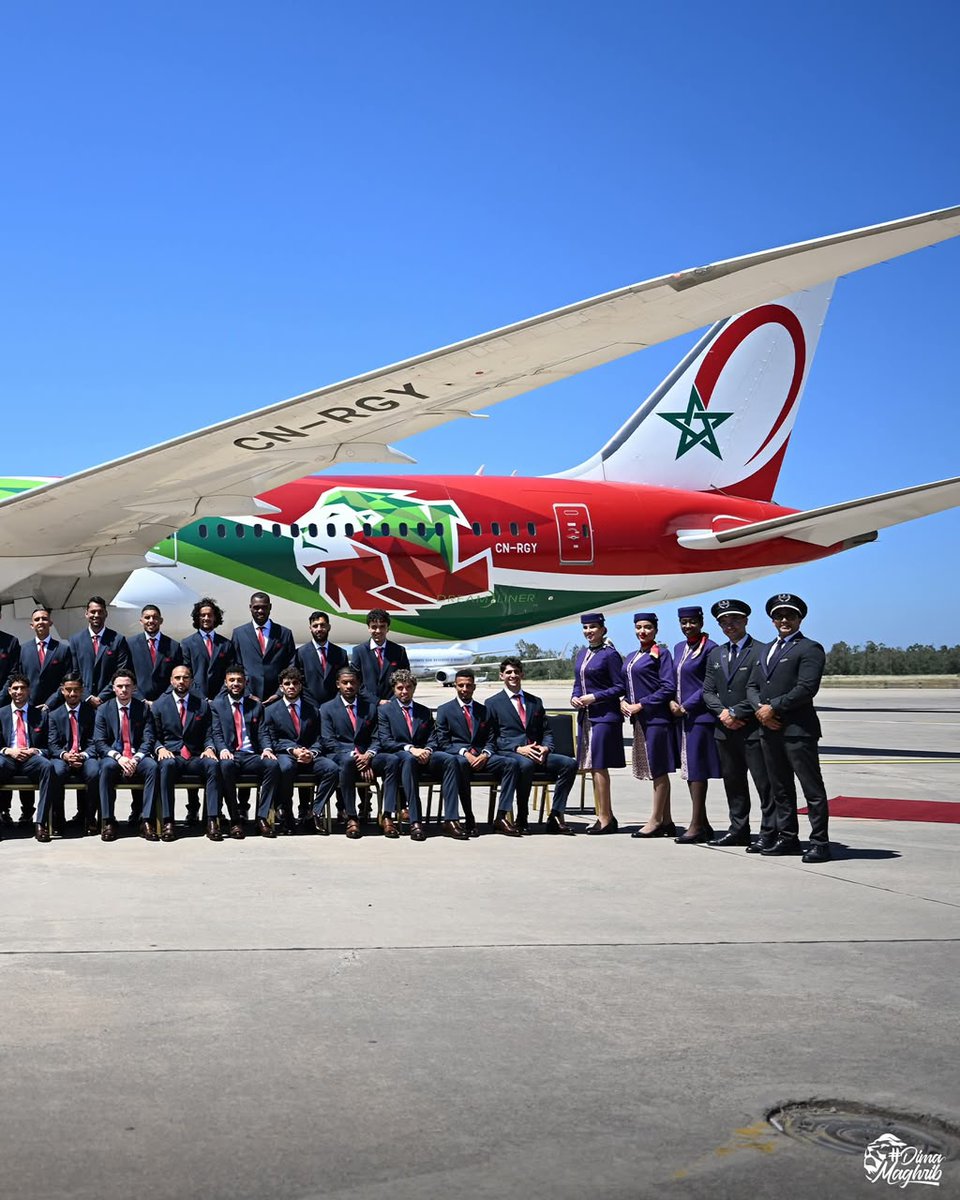 Destination2M's tweet photo. Les Lions de l’Atlas, Champions d’Afrique s’envolent pour les États Unis en vue du Mondial 🇲🇦✨ 

#Destination2morocco #MarocTerreDeFootball #WorldCup2026 #QuickWittedMGT https://t.co/UpV7L5BLwM