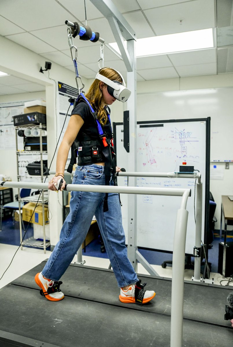 WVUStudentLife's tweet photo. In the Neuromechanics and Engineering Lab at West Virginia University, Sergiy Yakovenko is working to improve life for people with lower-leg prosthetics, one step at a time. 👣 Read the full story at https://t.co/4h79E5Agq3 https://t.co/35Gr7NlAeE