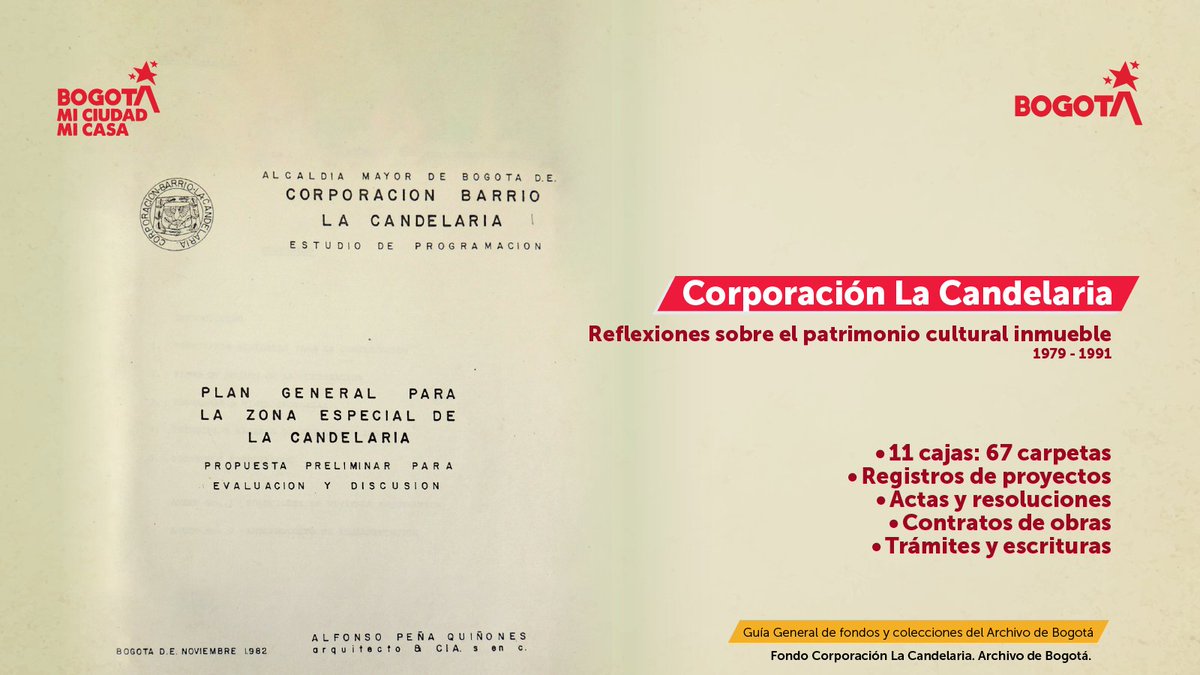ArchivodeBogota's tweet photo. 📜Libro de Actas de la Junta Directiva de la Corporación Barrio La Candelaria, de los años 1982 y 1983. Fondo Corporación La Candelaria. Archivo de Bogotá.

🔗Consulta este Fondo en la Guía General de fondos y colecciones del Archivo de Bogotá: https://t.co/yVAihlHL5n https://t.co/KpMUWAgHcl