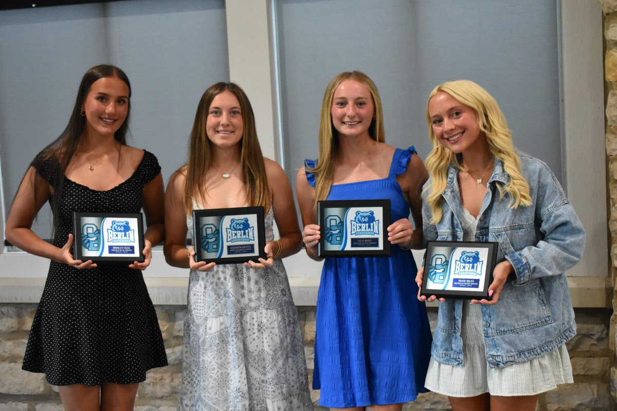 BerlinBearsSB's tweet photo. A big congratulations to the varsity 🐻’s &amp; all the accomplishments that were rewarded over the season! #BerlinPride https://t.co/i0UfibLO83