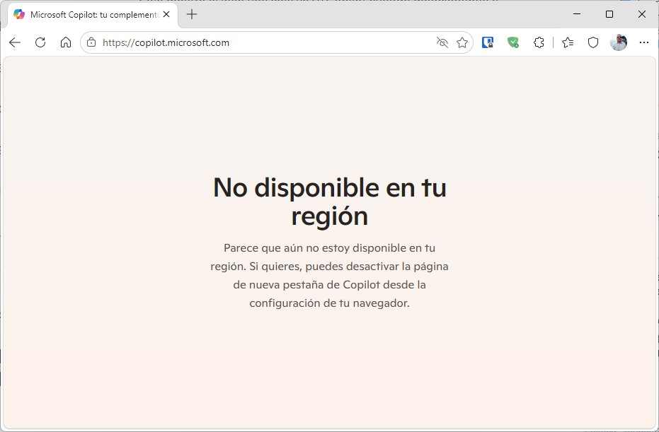 leninalbertop's tweet photo. @SoyITPro Ayer abrí edge y me encontré que @Copilot ahora no está disponible Venezuela, no se desde cuando, pero antes si que se podía usar. https://t.co/oFyiLQ2Bz1