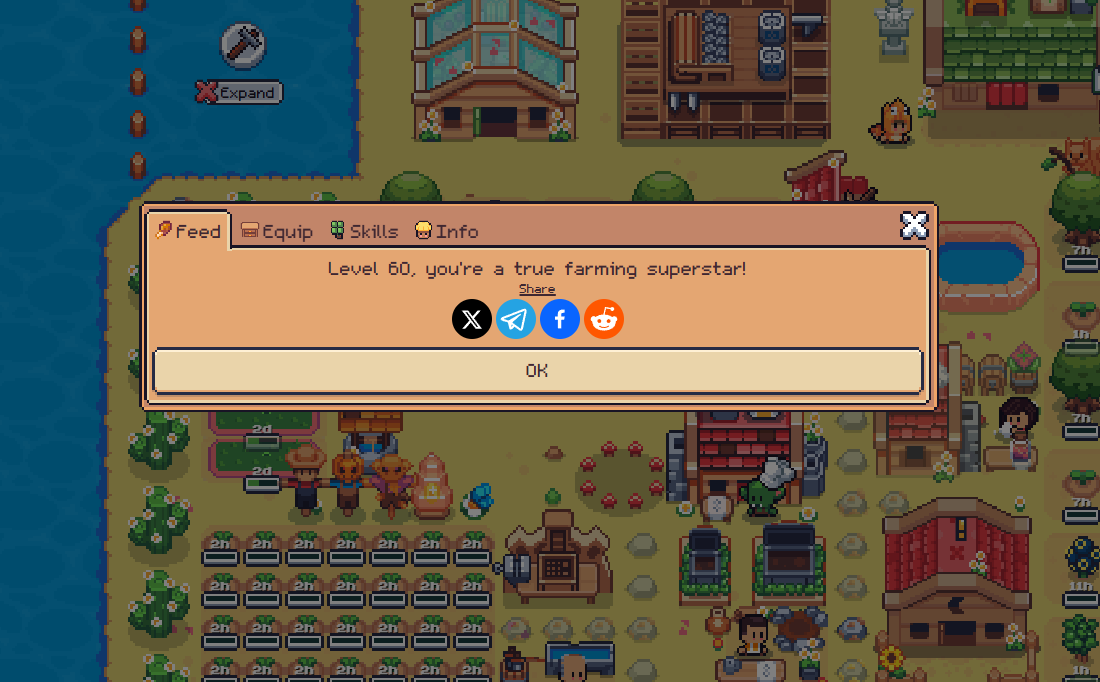 4EverJ10's tweet photo. It's half way thru the week and I finally got to Level 60 yay!

#SunflowerLandFarm #SunflowerLandWeekly https://t.co/0cCBMLMJvu