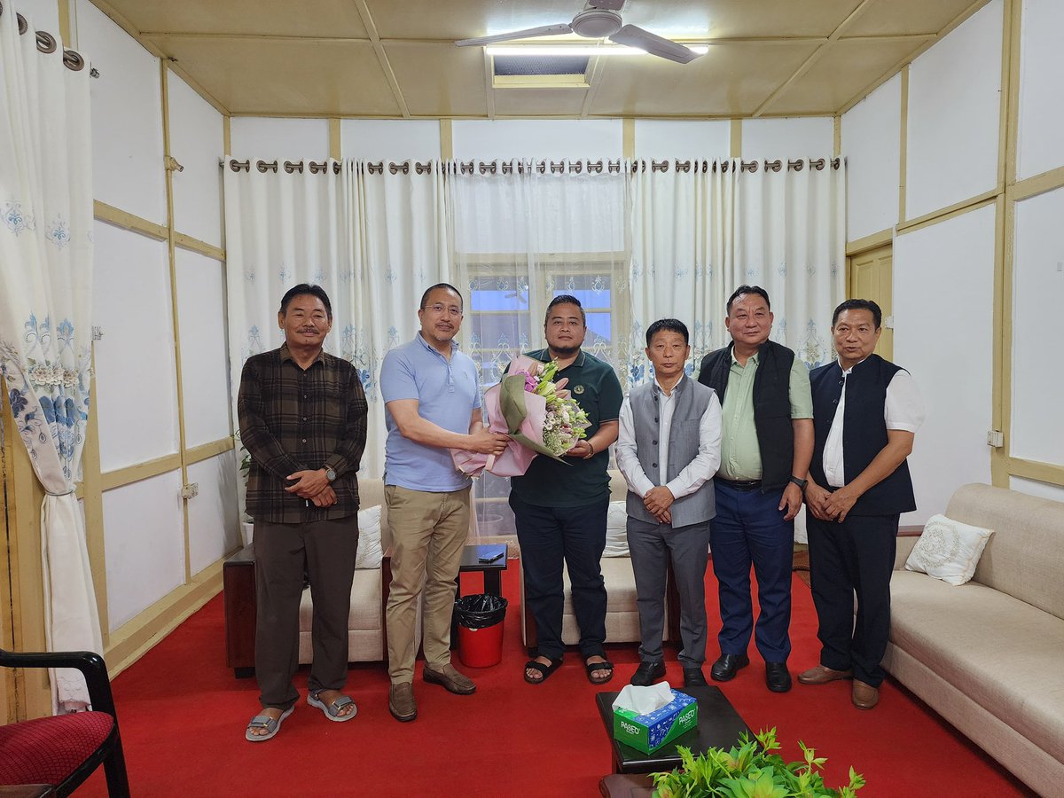 DaochierImchen's tweet photo. Pleased to receive Principal Secretary Shri Himato Zhimomi, the Director, and officials of the Department of Soil & Water Conservation this evening.
We held fruitful discussions on key issues relating to soil and water conservation, sustainable resource management, and the department’s ongoing initiatives.
Our land and water are our greatest heritage. Protecting them is not just a policy, it is a duty.