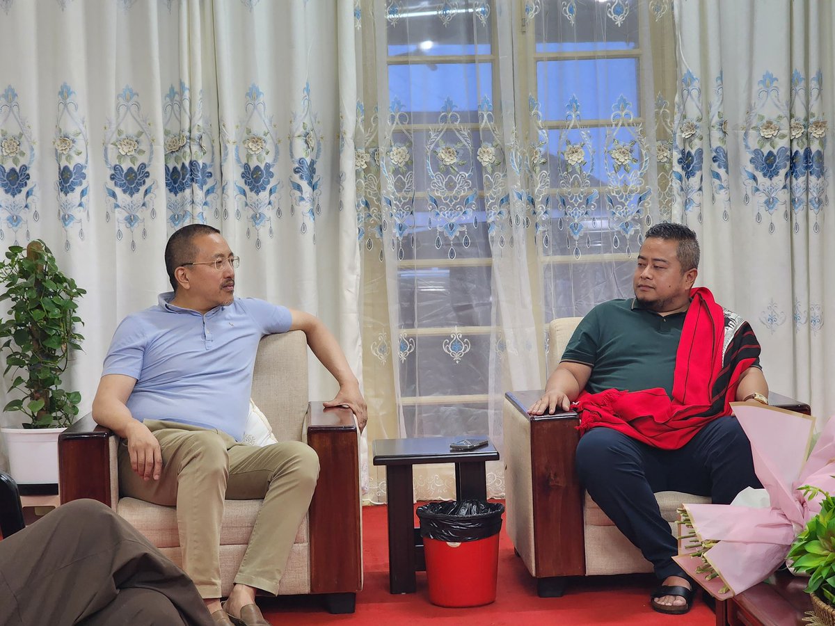 DaochierImchen's tweet photo. Pleased to receive Principal Secretary Shri Himato Zhimomi, the Director, and officials of the Department of Soil & Water Conservation this evening.
We held fruitful discussions on key issues relating to soil and water conservation, sustainable resource management, and the department’s ongoing initiatives.
Our land and water are our greatest heritage. Protecting them is not just a policy, it is a duty.