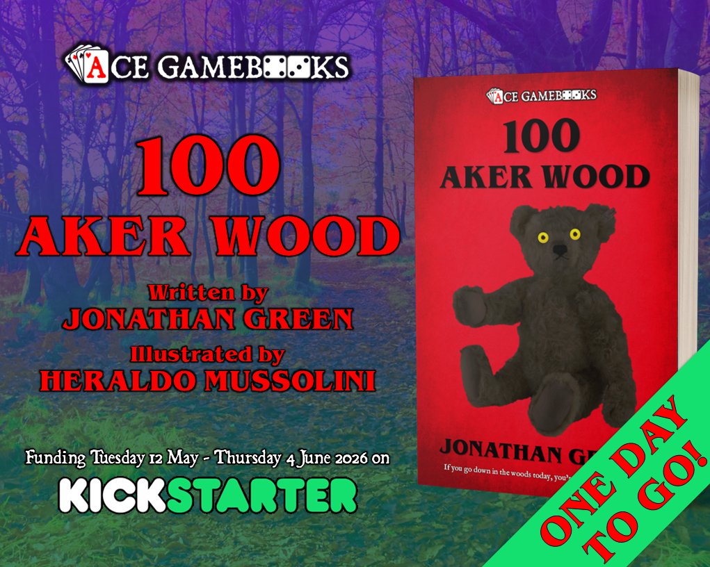 jonathangreen's tweet photo. @MTHart12 Can 100 Aker Wood hit Stretch Goal #2 by 8pm BST on Thursday? With your help, it can! https://t.co/9GCU9fXXLj #100AkerWood #acegamebooks @kickstarter https://t.co/5uW5Nikt3P