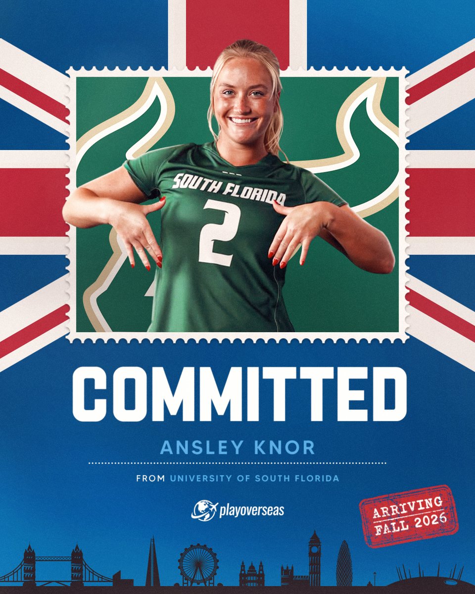 playoverseas's tweet photo. Ansley is heading overseas! ✈️

We’re excited to announce that @USFAthletics graduate, Ansley Knor will be continuing her lacrosse career in ENGLAND! 🇬🇧

Following two excellent seasons with @USFWLAX, Ansley will travel to the UK this fall to pursue her master's degree in International Relations and Security while representing one of the country's top-ranked lacrosse programmes. 🎓🥍