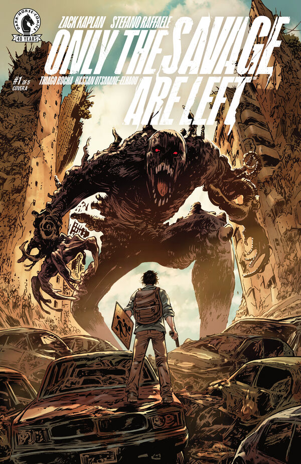 DarkHorseComics's tweet photo. ONLY THE SAVAGE ARE LEFT begins today with issue #1! Details: https://t.co/rbEA2Rn9sU

A strange virus has spread across the world, transforming its victims into monsters--and the only cure is to kill another infected soul!

By @zackkaps, Stefano Raffaele, Thiago Rocha, and Hassan Otsmane-Elhaou. With covers from Raffaele, @davidmackkabuki, Marco Mastrazzo, and Todd Beats