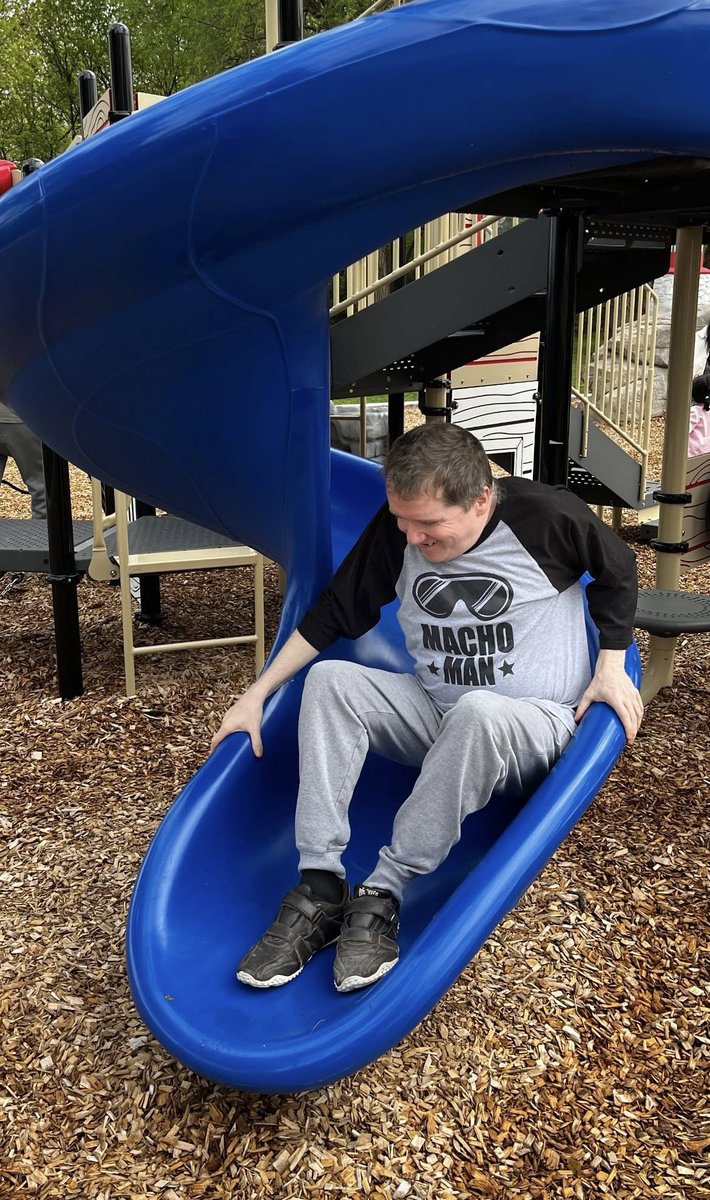 CLHamilton_'s tweet photo. A fun day at the park! Looking forward to more sunny days and park visits ahead this summer 🛝

#HelpingBuildGreatLives #InclusionMatters #DisabilityInclusion #DevelopmentalDisabilities https://t.co/GtviY0NEnE
