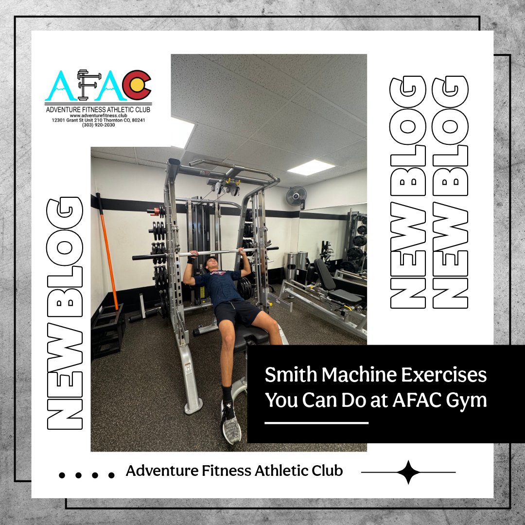 AdventureFT's tweet photo. Level up your strength training? 💪

Check out our latest blog: Smith Machine Exercises You Can Do at AFAC Gym! From beginner-friendly movements to powerful strength-building exercises, the Smith Machine can help you train safely and effectively.

🔗 https://t.co/oP6ywj4web https://t.co/ccstQ57IMN