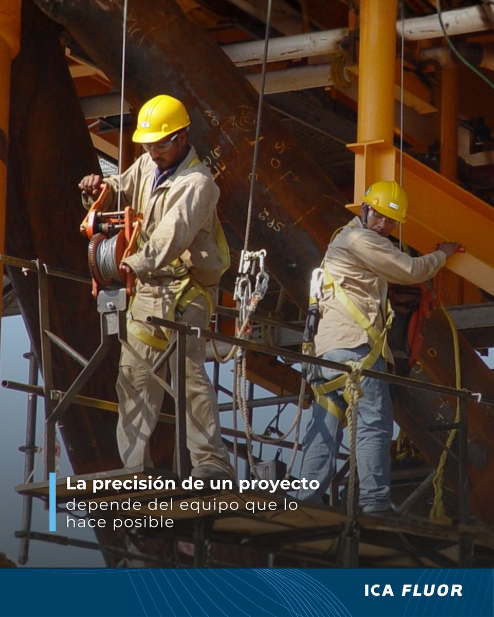 ICA_Industrial's tweet photo. La magnitud de un proyecto se refleja en la precisión de su ejecución. En ICA Fluor, cada etapa se concreta gracias a la coordinación, experiencia y trabajo en campo. ¿Qué valor consideras más decisivo para materializar una estructura de esta escala? #ICAFluor #TrabajoEnEquipo https://t.co/DSgtTU67R8